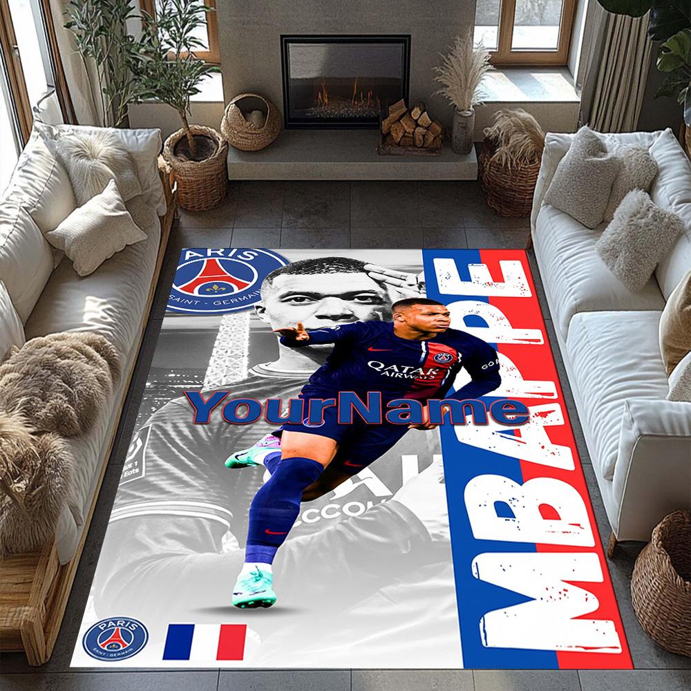 Mbappe 220 Customized Name Carpet Suitable for Decorate Room Playrooms Entryway Outdoor Anti-slip Rug Office Home Decor