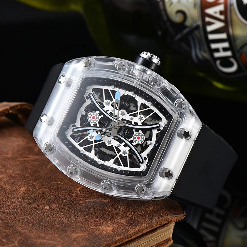 Personality Through the Bottom Sports Retro, Gear Machine Quartz, Fashion Watch