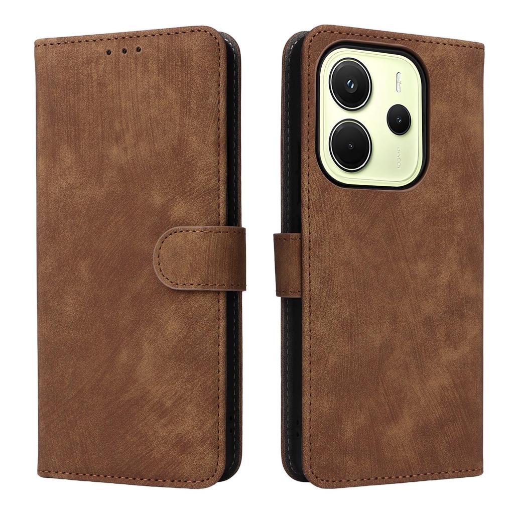 Leather Flip Cover For Xiaomi Redmi Note 14 4G Leather Case Shockproof Wallet Shockproof Bumper Covers