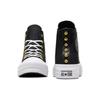 Converse Chuck Taylor All Star Lift Platform Star Studded 'Black White Gold' Women's A05453C