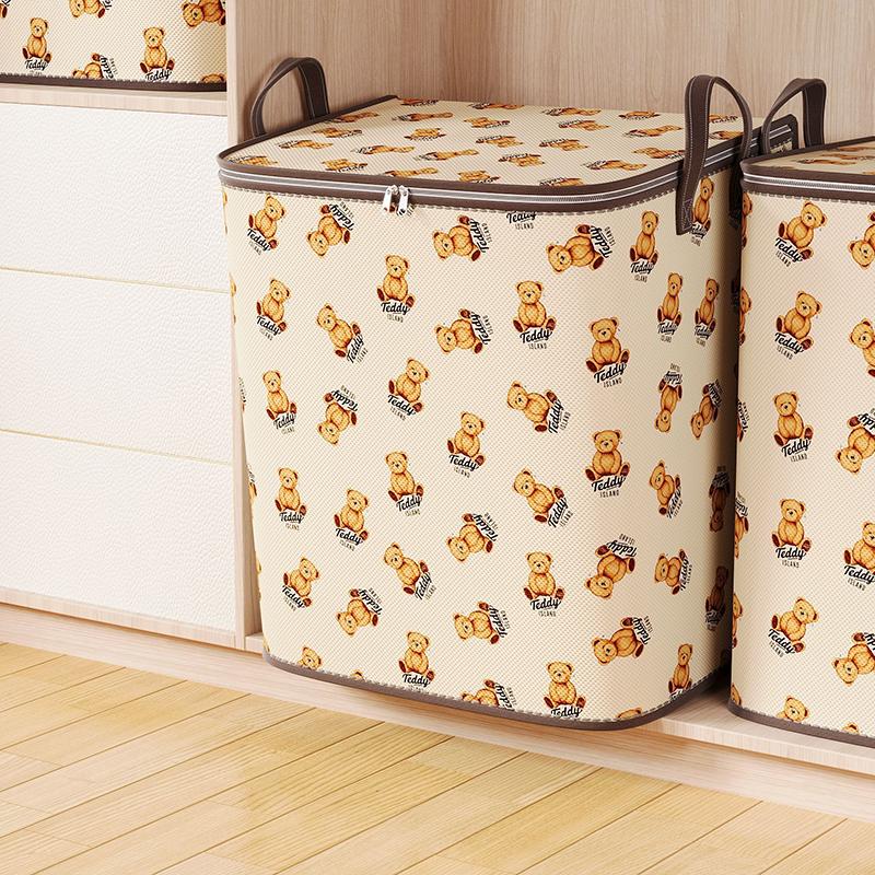 Large Capacity Clothes Storage Bags Closet Organizers Storage Bins Foldable Storage Toy Containers Box Dust-Proof Moving Bag