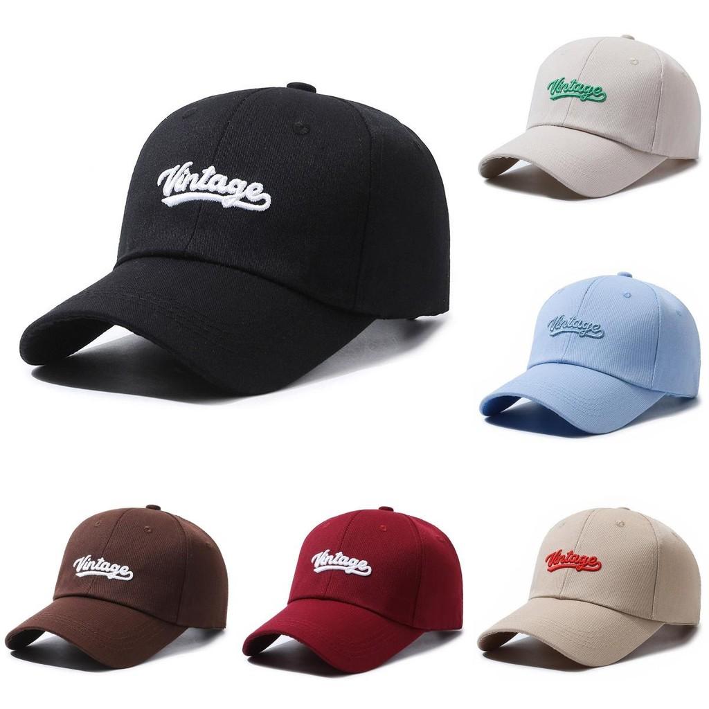Vintage Letter Embroidery Baseball Cap Outdoor Breathable Peaked Caps Gifts