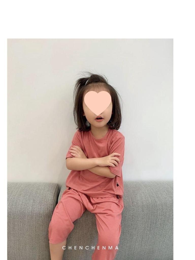 Children's Summer Modal Pajama Set - Soft, Lightweight, and Loose Fit for Boys and Girls