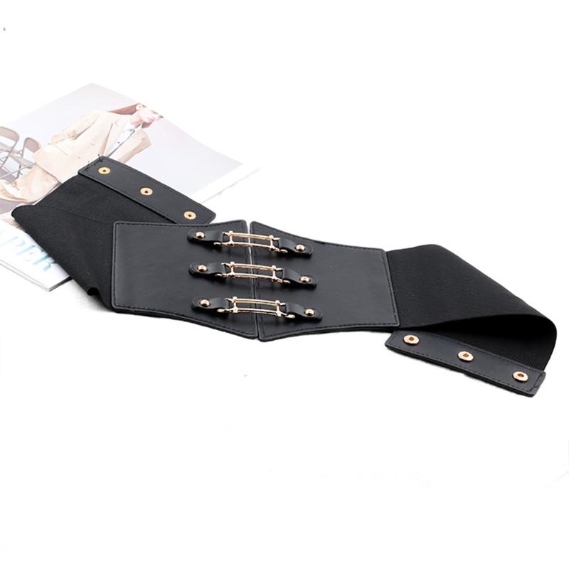 Stretchy Cinch Belt For Dresses Buckle Slimming Body Belts for Women Elastic High Waist Hiphop Rock Nightclub Sexy Jeans