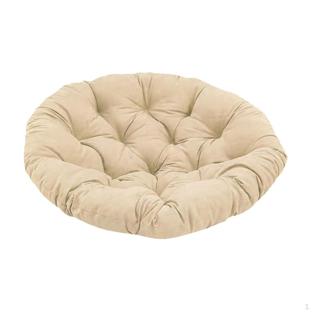 Circular Chair Cushion for Floor Use, Pet-Friendly Pad Hanging Basket Chairs, Seat