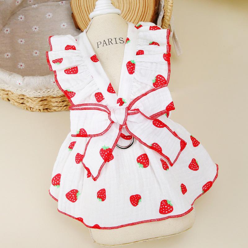 Pet dog dog clothes princess skirt spring autumn summer small dog teddy pomeranian quiet lady skirt