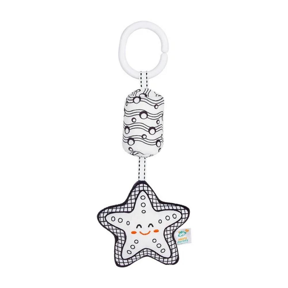 Stroller Toys Baby Hanging Rattle Toys Soft Baby Music Plush Activity Crib Mobie Rabbit Star Shape for Toddlers Baby  Boys Girls