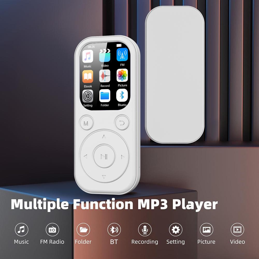 Ultra-thin 1.8 Inch MP3 Player Type-C Portable Walkman Bluetooth 5.4 Compatible E-book Recording Sports FM Radio Music Player
