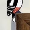 1 Pair Wooden Bird Door Topper Rustic Bird Door Corner Frame Sign for Kids Room Doorway Wall Decor Housewarming Gift for Family Couples Nature Lovers