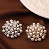 Pearl Large Brooch Diamond Pin Women's Anti-Light Corsage High-Level Coat Trenchcoat Suit Accessories Cross-Border
