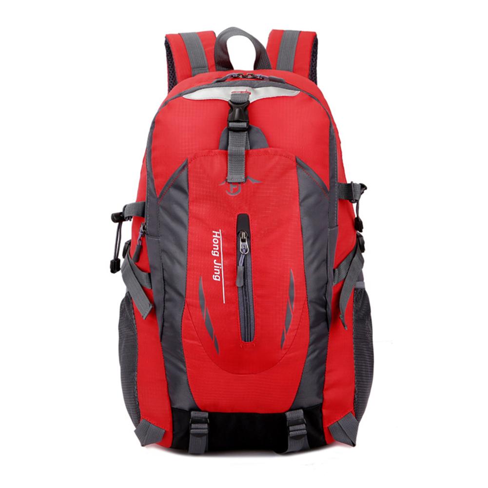 Polyester Climbing Rucksack Breathable Fishing Bag Large Capacity Wear-resistant Layered Storage Lightweight for Office Travel
