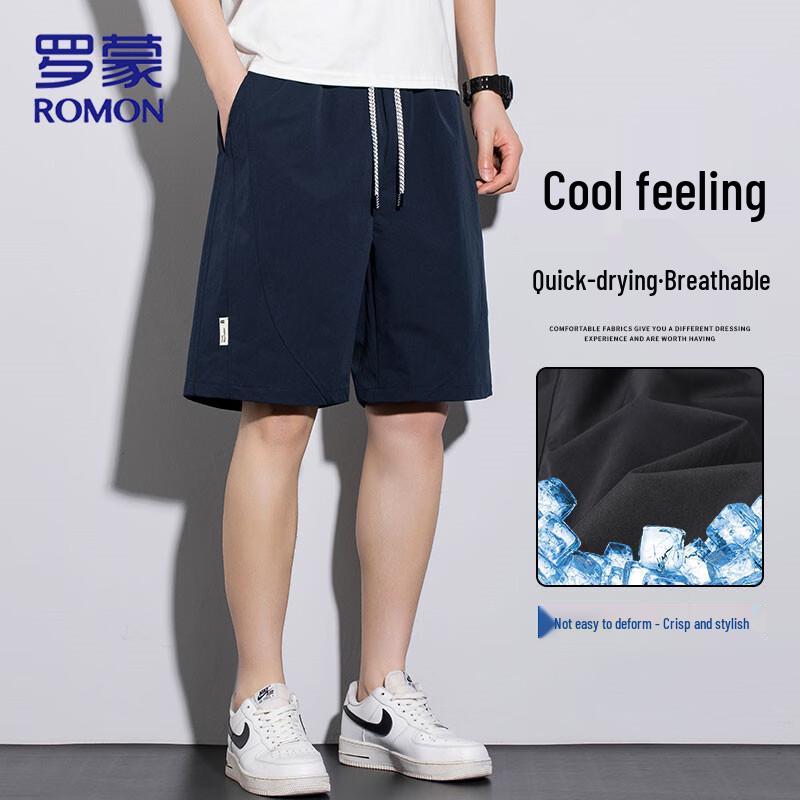 ROMON Men s Summer Loose Fit Ice Feel Shorts 3XL