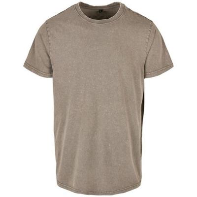 Camiseta con lavado ácido para hombre