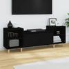 Day and Night - Day and Night Black Plywood TV Cabinet 160x35x55 Cm