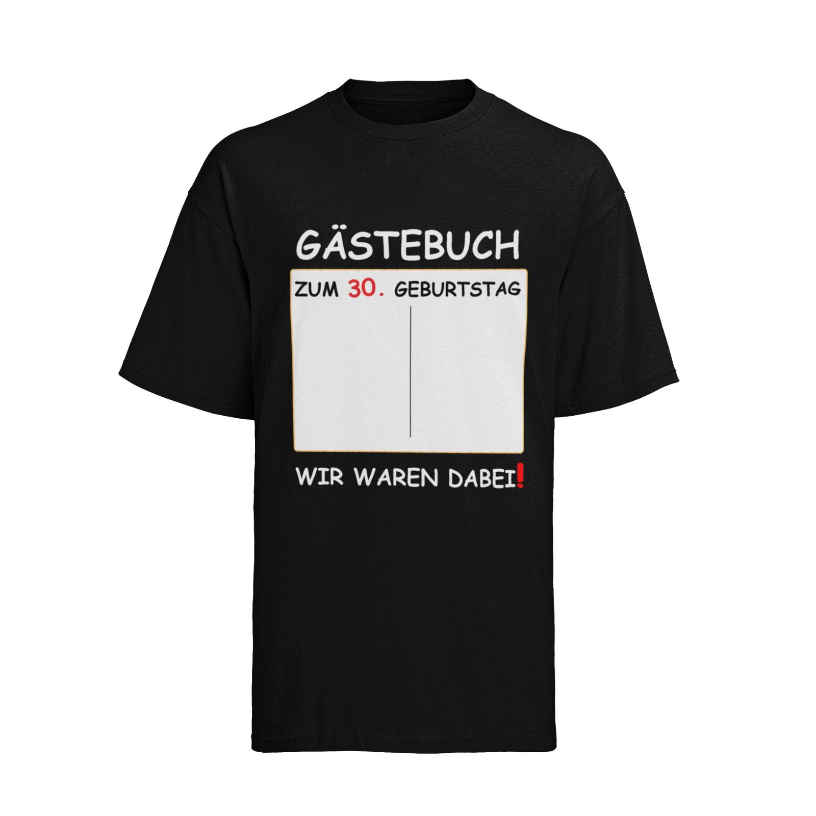 

Personalisiertes Geburtstag Gästebuch Unterschriften Andenken T-Shirt Mens Womens Tees Top Damen M