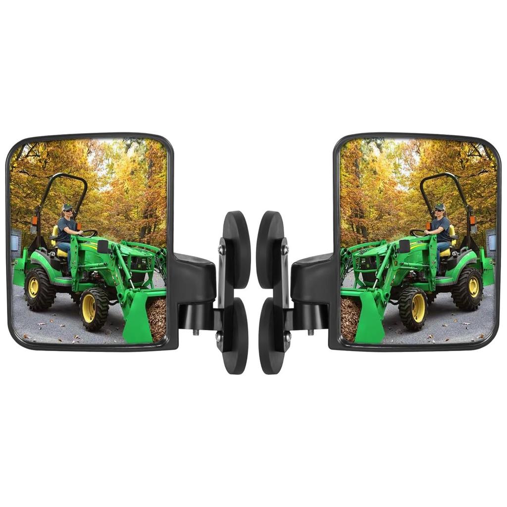 Forklift Side Mirror  Tractor Mirror Replacement for Mahindra Magnetic Side Mirror for Forklift Excavator Golfing Cart
