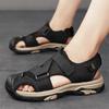 2025 Outdoor-Schuhe Sommer atmungsaktive Sandalen, neue Mesh-Sandalen Zehenschutz Anti-Kick Strandschuhe trendige Herren