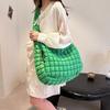 Popular Pleated Cloud Bag Fashionable One-shoulder Portable Dumpling Large Capacity Down Cotton Underarm Female