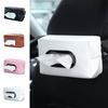 Practical Car Seat Back Tissue Bag PU Leather Tissue Storage Box  Car Interior Accessories