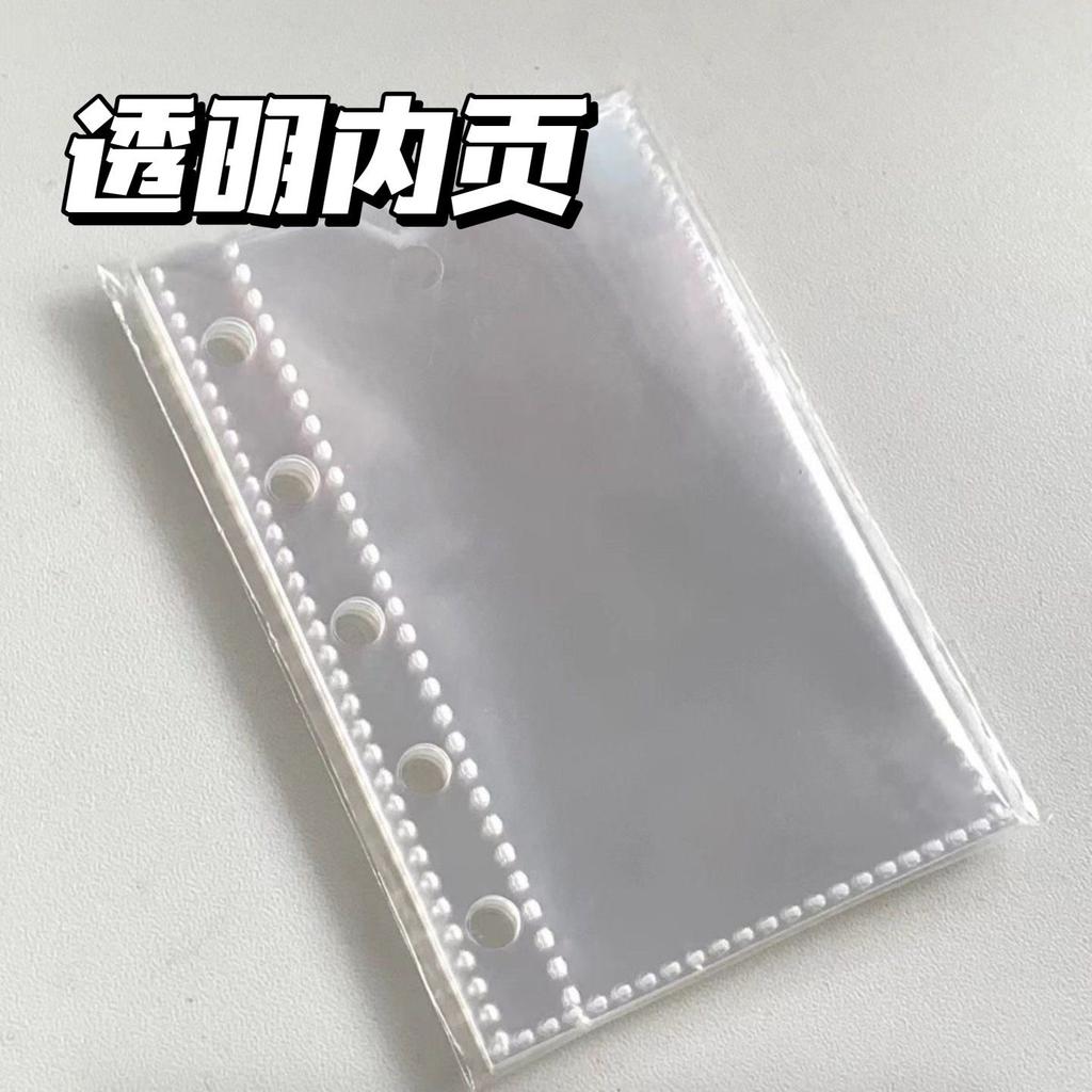 Cute Lace Polka Dot M5 Loose-Leaf Binder – Refillable Planner Journal, Kawaii Ins Style Notebook for School & Daily Notes