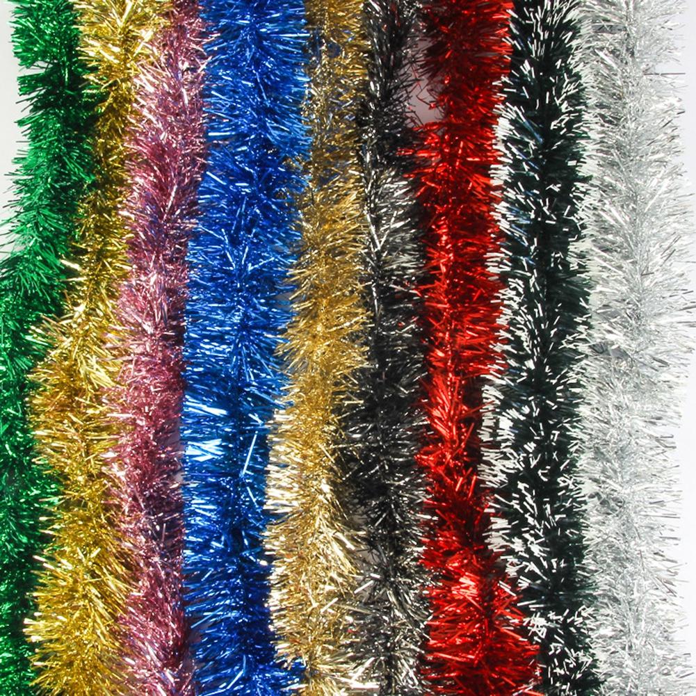 Christmas Tinsel Garland Shiny Hanging Garland Ornaments 5-meter for Christmas Tree Party Supplies Indoor and Outdoor Decoration