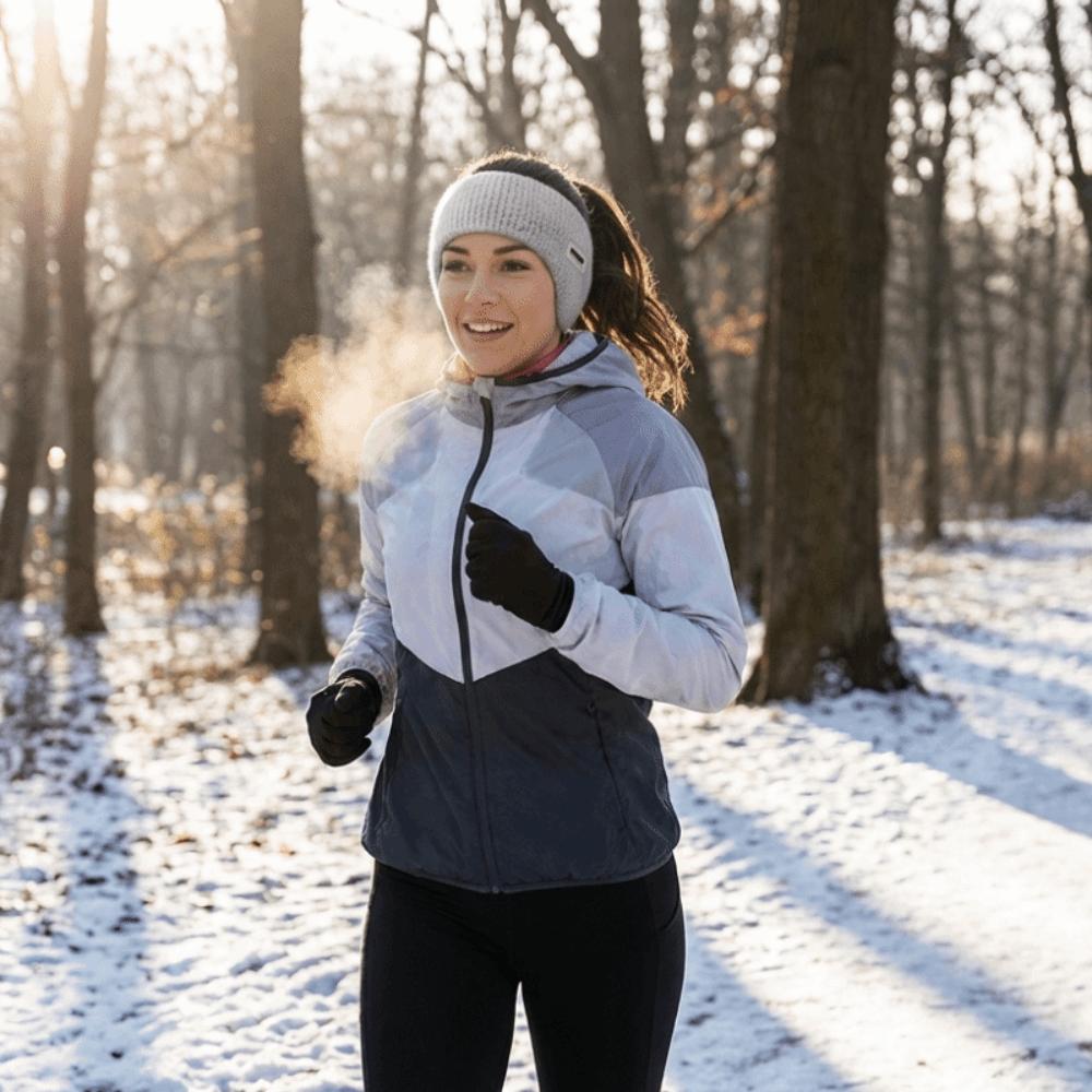 Windproof Ear Warmer Headband Soft Knit Ear Covers Sport Earmuffs Winter