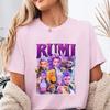 Nová K-Pop Demon Hunters Rumi potištěná trička pro ženy muže letní tričko pánské ležérní s krátkým rukávem kulatý výstřih topy trička