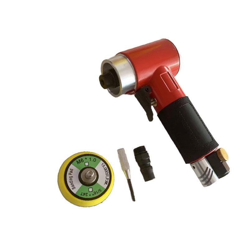 2" Pneumatic Sander & Polisher, 90-Degree Angle for Cars/Furniture - High-Efficiency, Powerful for Waxing & Dry Sanding.