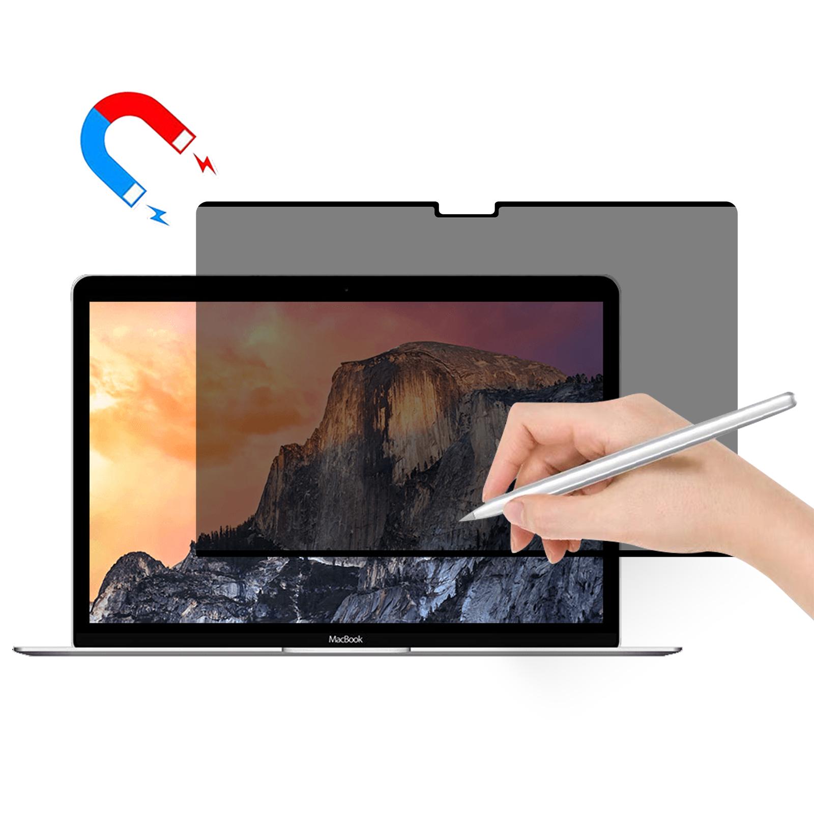 

Для MacBook 12 дюймів з дисплеєм Retina(2015 р) A1534 Папероподібна захисна плівка Магнітна Багаторазова Захист від шпигунства Матова ПЕТ плівка для планшета