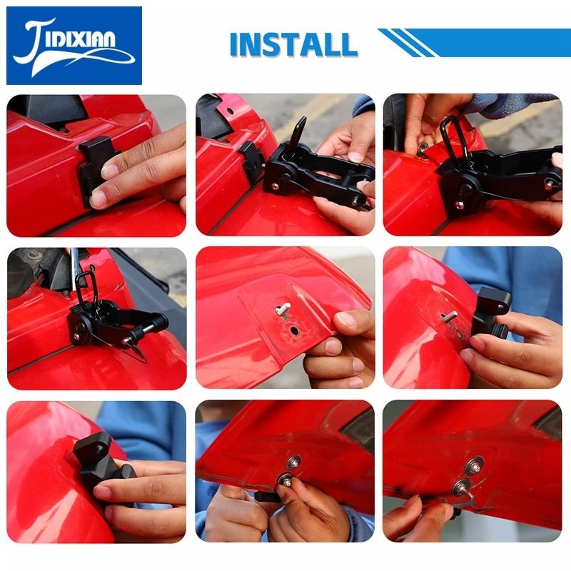 JIDIXIAN Car Engine Hood Buckle Accessories Fit for Jeep Wrangler JK 2007-2017 Direct Replacement for Original Hood Latches