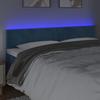 VidaXL Tête de Lit à LED Meuble de Chambre à Coucher Accessoire de Lit Double Tête de Cadre de Lit Intérieur Bleu Foncé 3121390