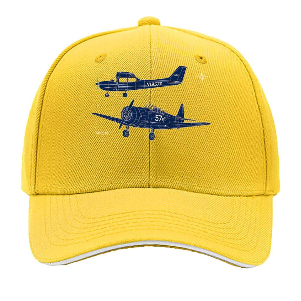 Retro Aviation Blueprint Outline Gra Hip Hop Hat Fashion Outdoor Sports Sandwich Baseball Cap