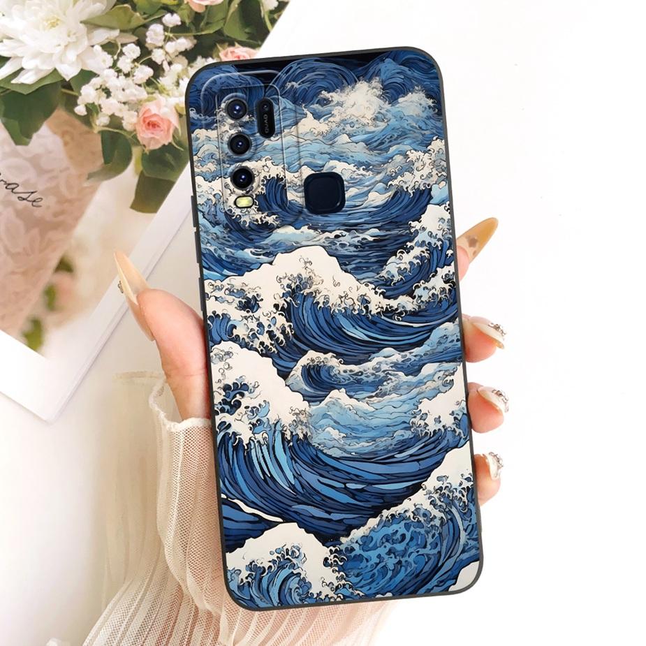 For Vivo Y30 Y50 Case 1935 1938 Cute Cat Duck Cartoon Cover Soft TPU Phone Cases For Vivo Y50 Y 30 VivoY30 VvioY50 Fundas Bumper