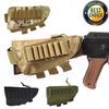 Tactical Rifle Shotgun Buttstock Cheek Rest Rifle Stock Ammo Shell Nylon Magazine Molle Pouch Holder Gun Accessories for Hunting