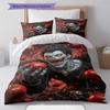 Ryuk Death Note Pattern Bedding Set Quilt Cover Pillowcase Home Decor Gift (1 * duvet cover + 2 * pillowcase, without core)