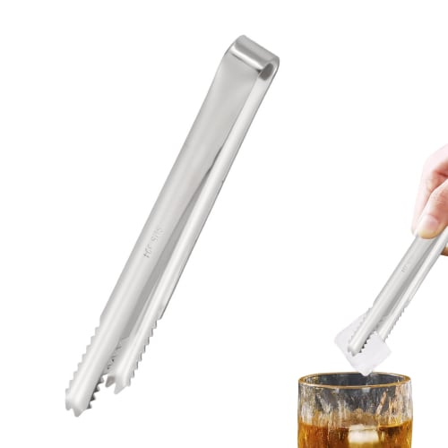 

Liroyal Stainless Steel Ice Tongs, BBQ Clips, Sugar Cube Tongs, Yakiniku Tongs, Ice Tongs for Snacks, Kitchen, Bar, Dining Room, Cafe