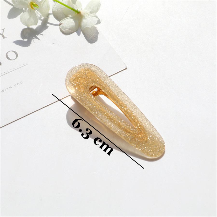 Big Hair Accessories Women Head Pins Fashion Jewelry Water Drop Rectangle Acrylic Hair Clip Barrettes Headwear for Girls