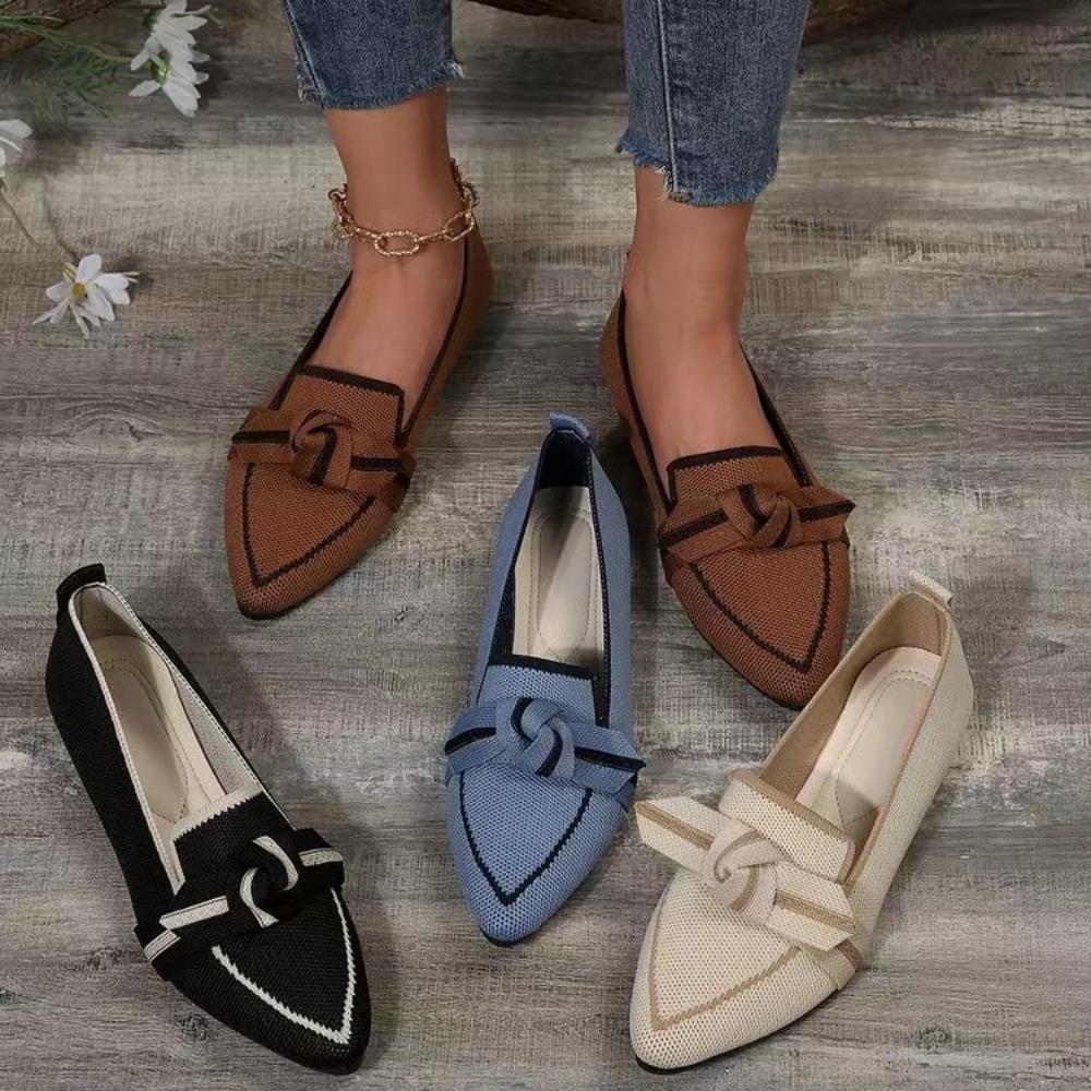 Fashion Women's Flat Shoes, Anti Slip, Breathable, Comfortable, Solid Color Shoes, Casual Round Toe Walking Loafers, Women's 2024