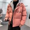 Yurong cotton-padded jacket men's short loose fake two-piece jacket cotton-padded jacket winter thickened cotton-padded jacket flow youth bread jacket