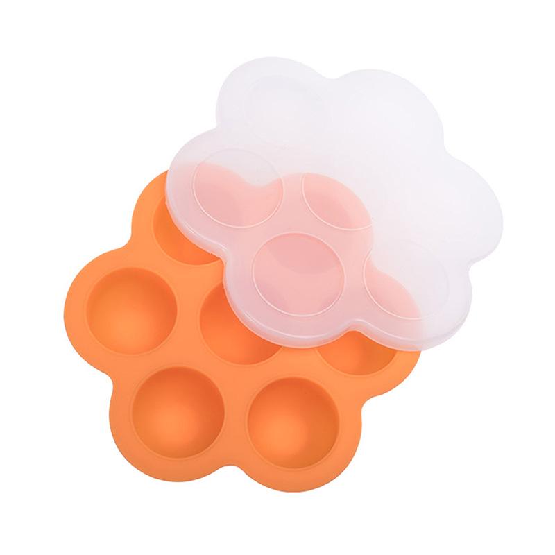 Baby Food Silicone Freezer Tray with Lid - High-Temperature Resistant, Sealed Compartment Mold