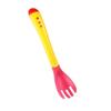 Candy Color Soft Food Feeding Infant Silicone Spoon Toddler Flatware Fork Temperature Sensing Spoon