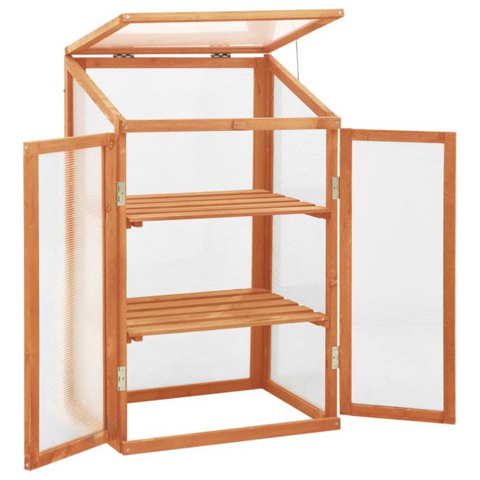 VidaXL Serre 60x45x100 cm Bois de sapin