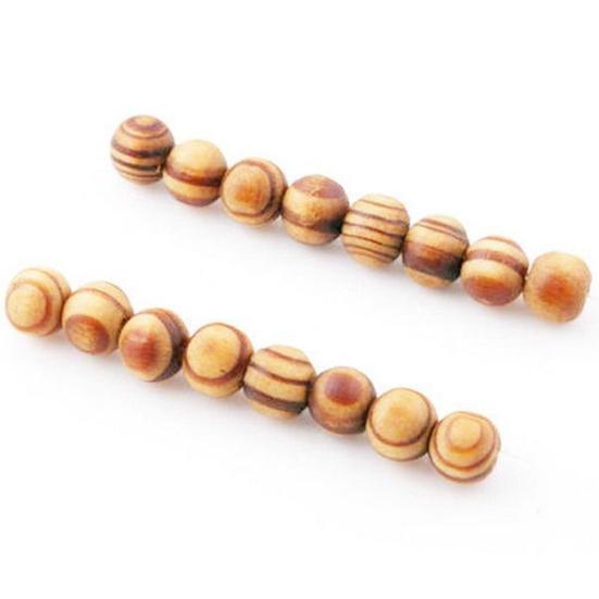 100 pezzi 8mm perline di legno sciolte per gioielli fai da te collana orecchini bracciale artigianato