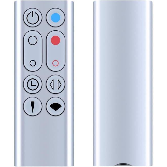 PZL New Replacement Remote Control for Dyson Pure Hot+Cool Fan Purifying Heater HP00 HP01, Part NO.967197-13 (Sliver)