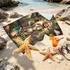 Custom Name Personalized Marilyn Monroe Print Beach Towel, for Trip Camping Beach Party Home Decor, Birthday Gift for Family & Friends