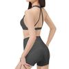 Women's Padded Sports Bra & Yoga Shorts Set