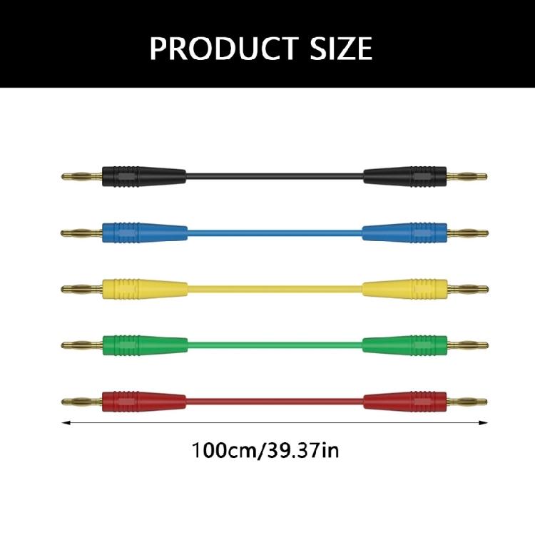 Reliable 2Mm Banana Plugs Test Leads strong Insulation Secure Fit Banana Connector Cables set for Electronics Projects