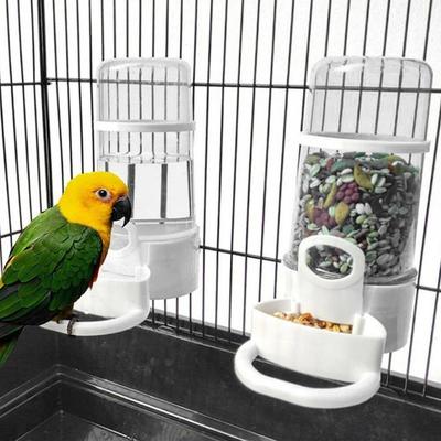 Automatic Anti-Spill Bird & Parrot Feeder Water Dispenser - Large Size for Parrots & Hamsters
