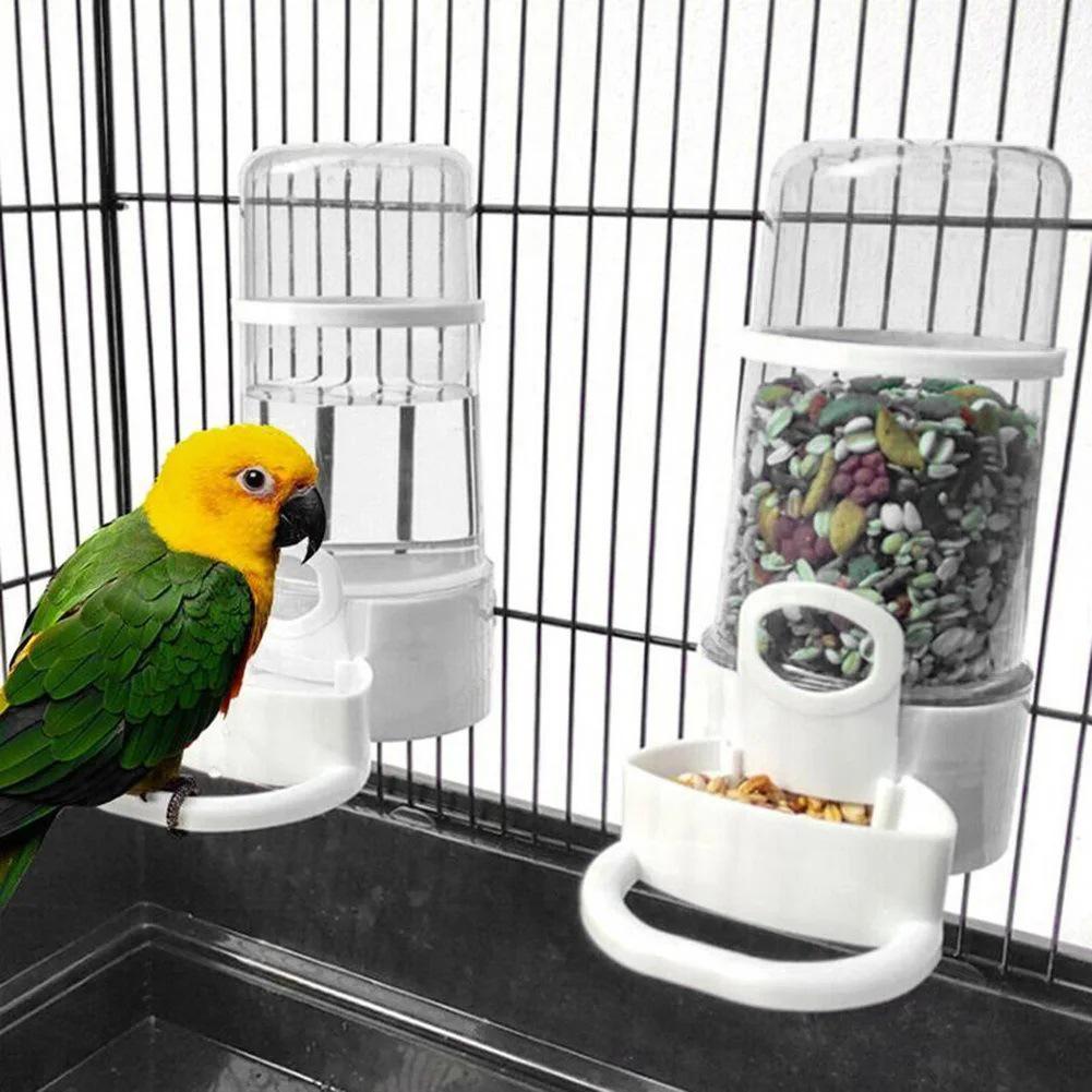 Automatic Anti-Spill Bird & Parrot Feeder Water Dispenser - Large Size for Parrots & Hamsters