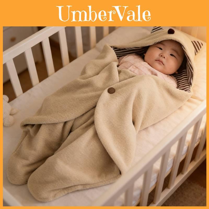 Infant Baby Sleep Sack With Thick Fleece Fabric For Cold Weather Use And Gentle Sleep